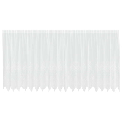 Vidaxx rideau en dentelle avec rideaux fleurs blanc 160 x 500 cm polyester