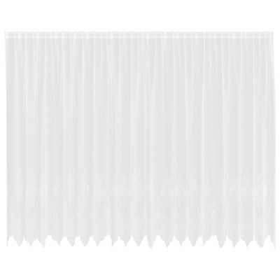 Vidaxx rideau en dentelle avec rideaux fleurs blanc 220 x 500 cm polyester
