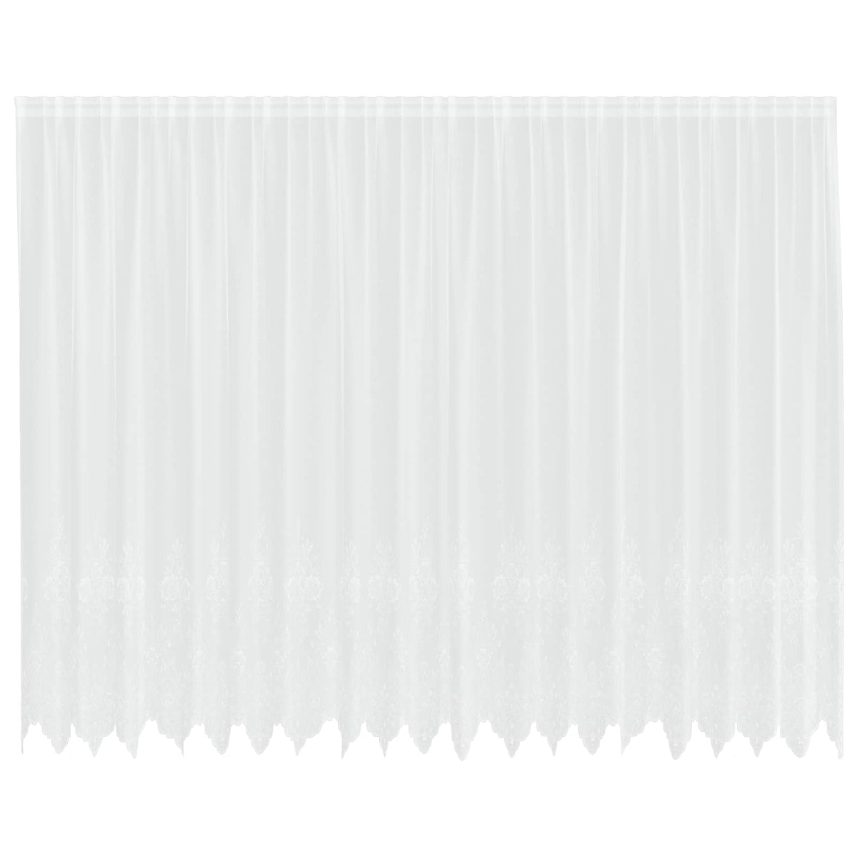 Vidaxx rideau en dentelle avec rideaux fleurs blanc 240 x 500 cm polyester