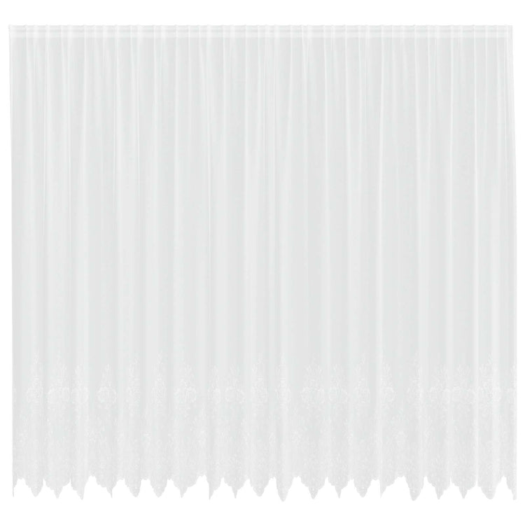 Vidaxx rideau en dentelle avec rideaux fleurs blanc 280 x 500 cm polyester