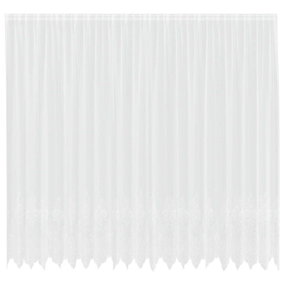 Vidaxx rideau en dentelle avec rideaux fleurs blanc 300 x 500 cm polyester