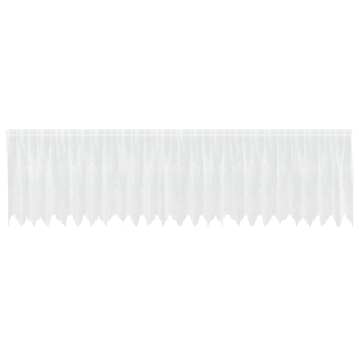 Vidaxx rideau en dentelle avec rideaux fleurs blanc 80 x 600 cm polyester