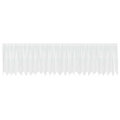 Vidaxx rideau en dentelle avec rideaux fleurs blanc 80 x 600 cm polyester