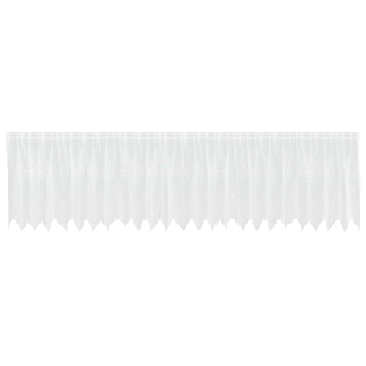 Vidaxx rideau en dentelle avec rideaux fleurs blanc 80 x 600 cm polyester