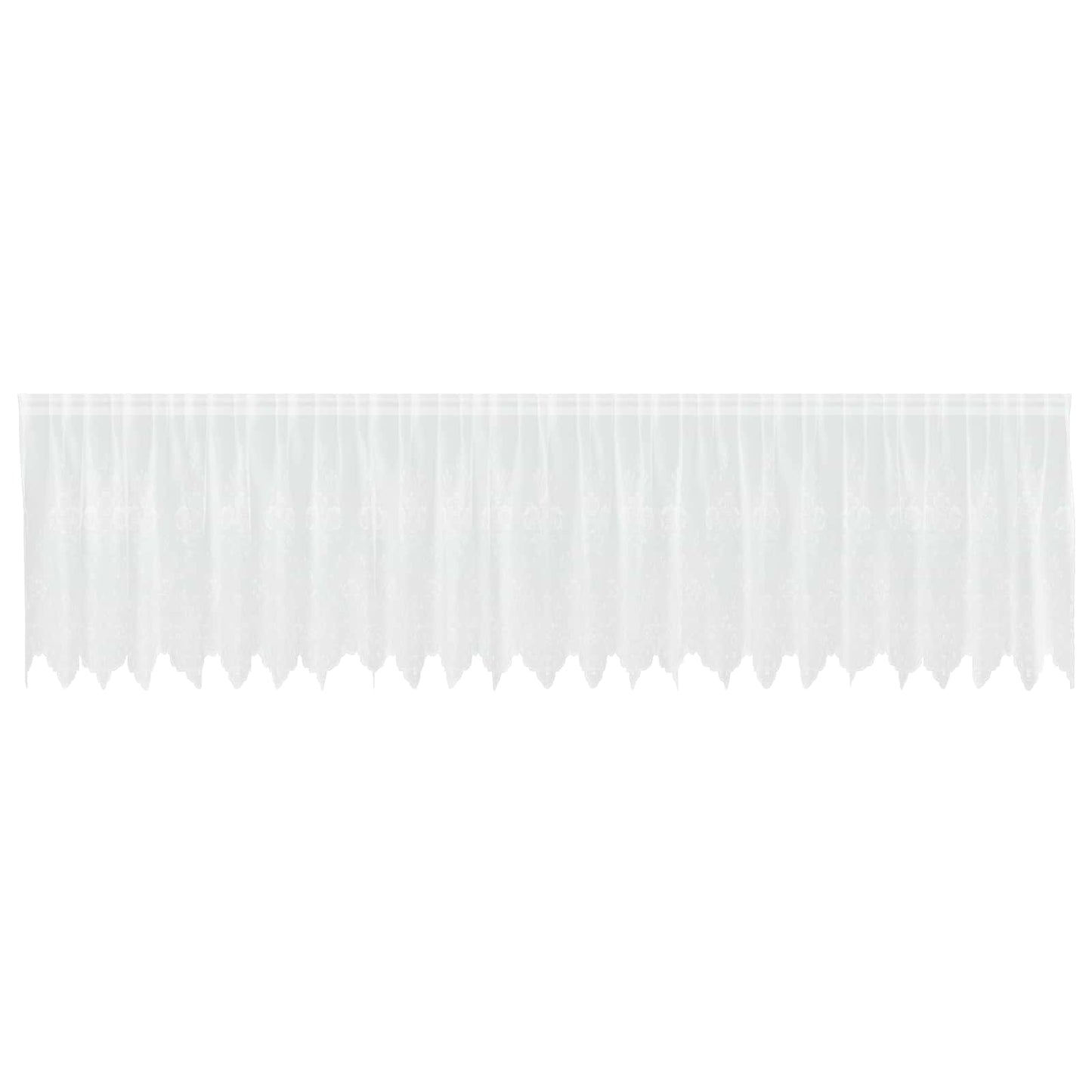 Vidaxx rideau en dentelle avec rideaux fleurs blanc 100 x 600 cm polyester