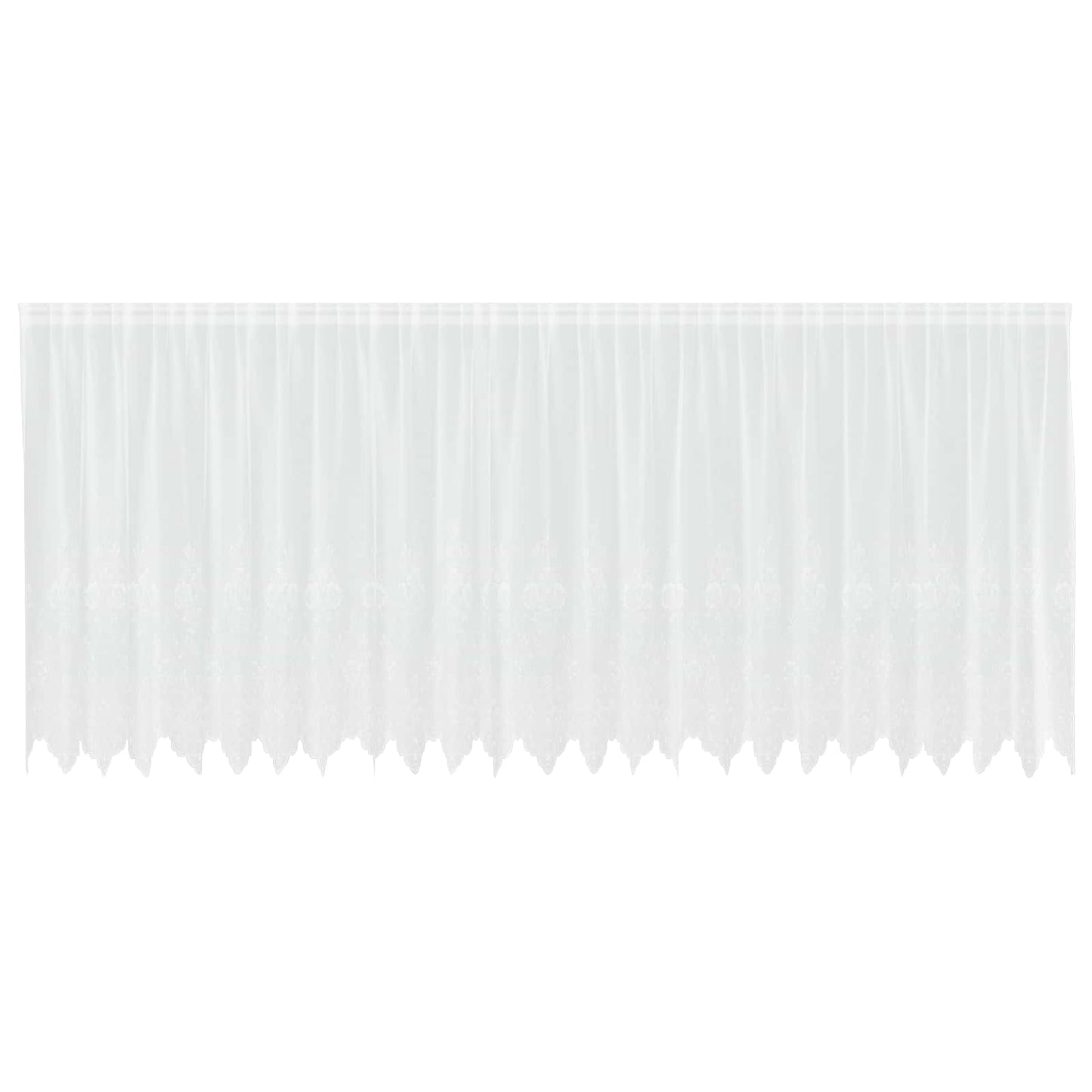 Vidaxx rideau en dentelle avec rideaux fleurs blanc 180 x 600 cm polyester
