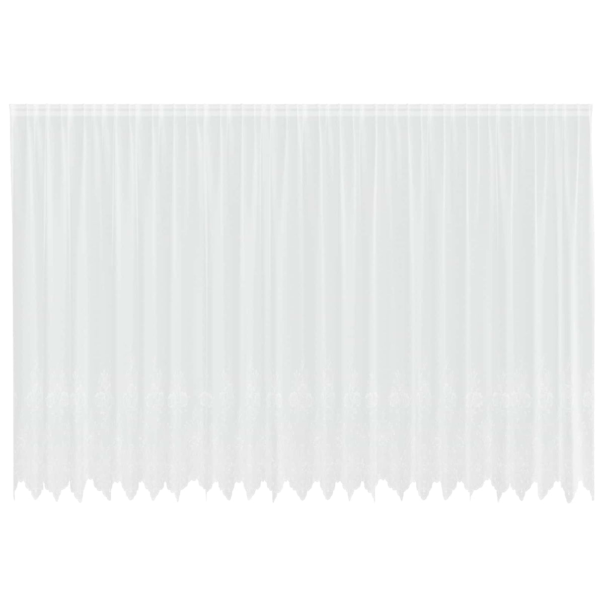 Vidaxx rideau en dentelle avec rideaux fleurs blanc 240 x 600 cm polyester