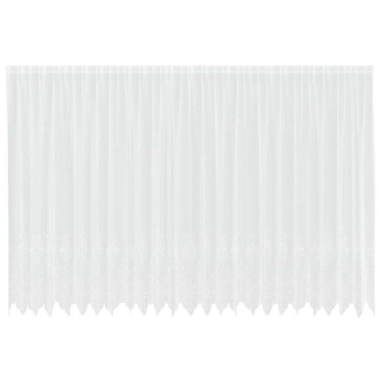 Vidaxx rideau en dentelle avec rideaux fleurs blanc 240 x 600 cm polyester