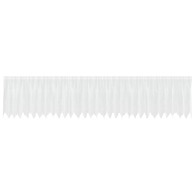 Vidaxx rideau en dentelle avec rideaux fleurs blanc 80 x 750 cm polyester