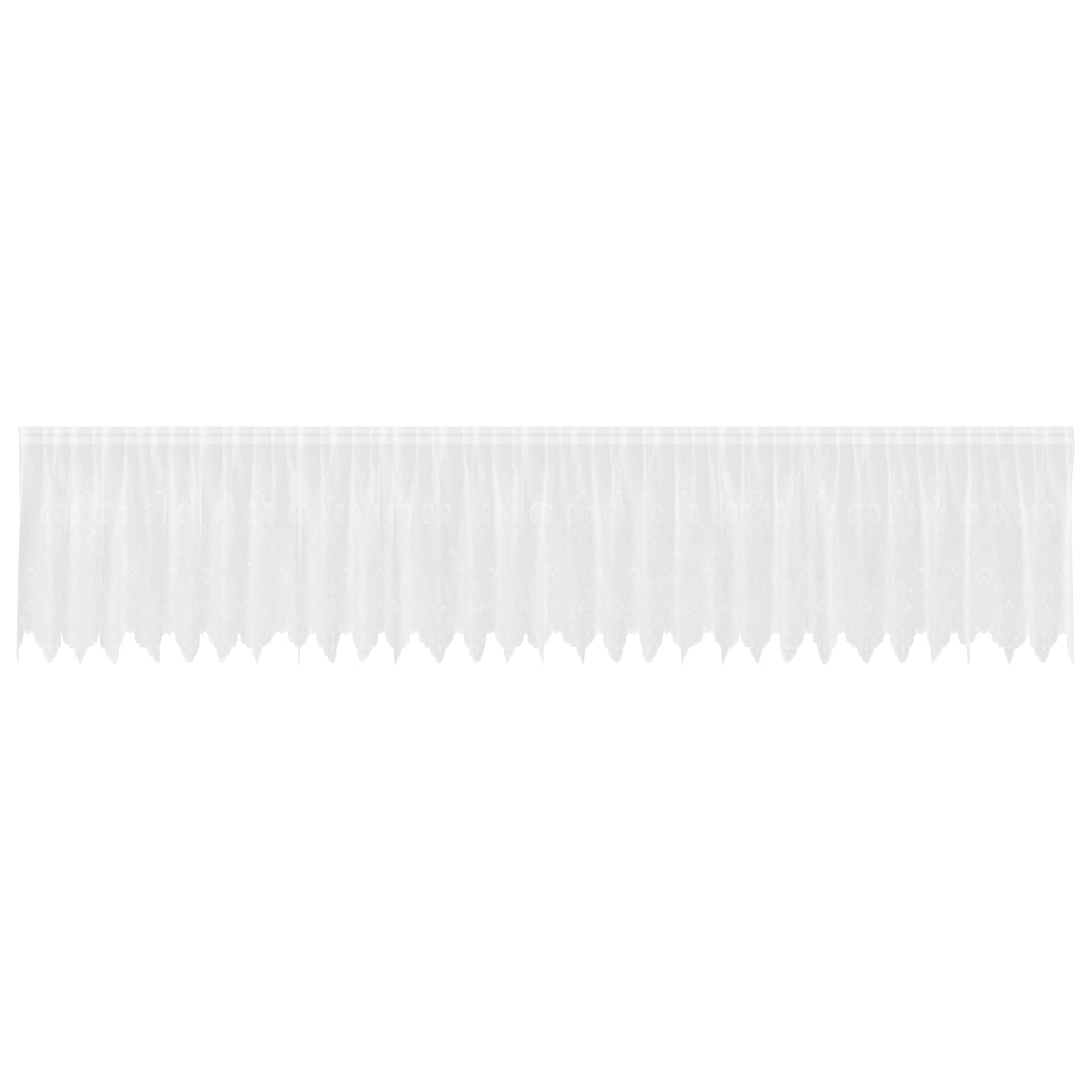 Vidaxx rideau en dentelle avec rideaux fleurs blanc 120 x 750 cm polyester
