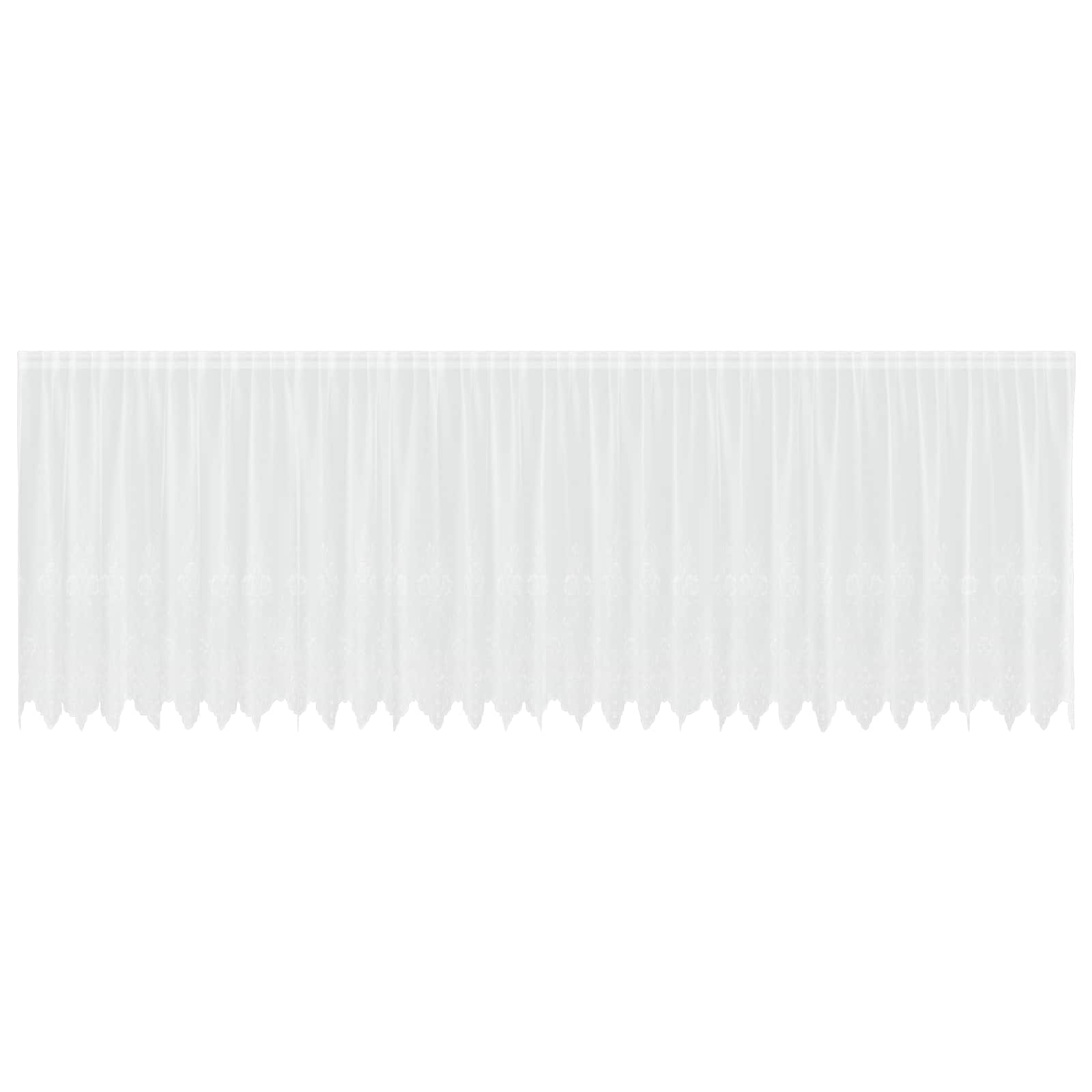 Vidaxx rideau en dentelle avec rideaux fleurs blanc 160 x 750 cm polyester