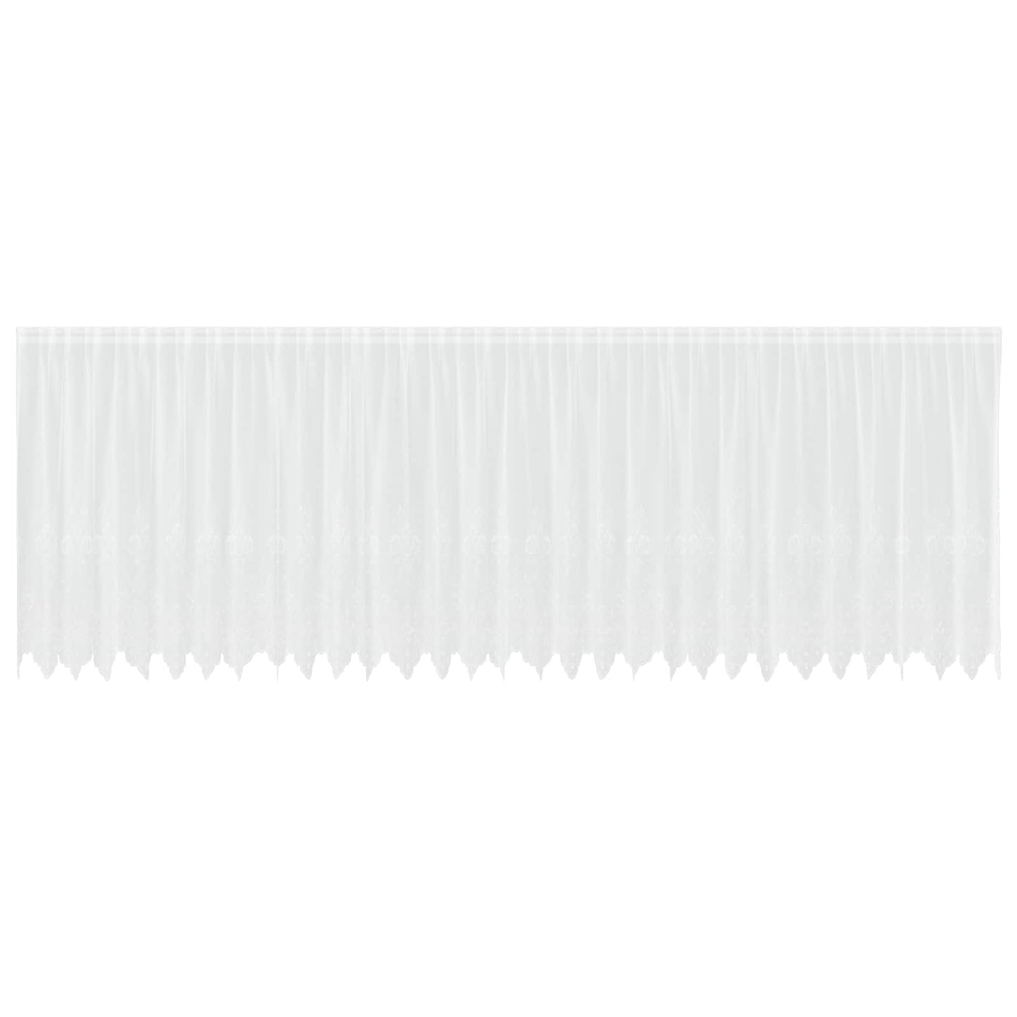 Vidaxx rideau en dentelle avec rideaux fleurs blanc 180 x 750 cm polyester