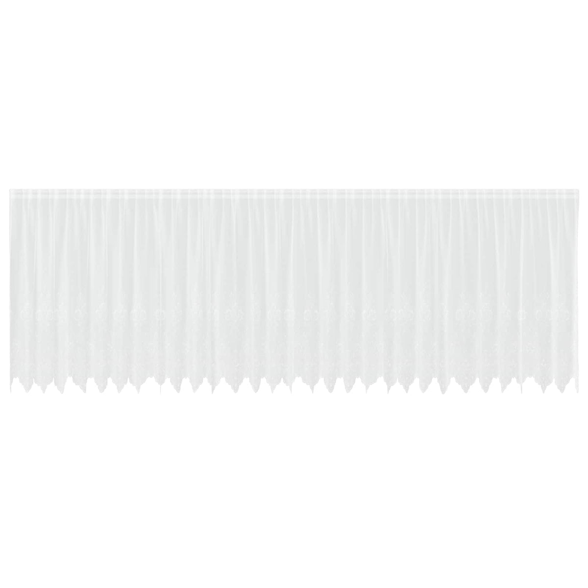 Vidaxx rideau en dentelle avec rideaux fleurs blanc 180 x 750 cm polyester