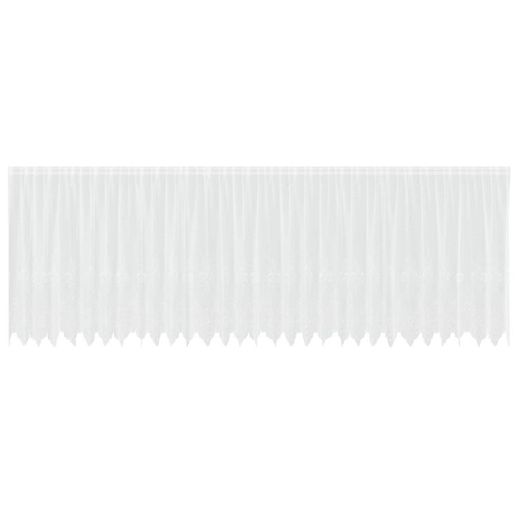 Vidaxx rideau en dentelle avec rideaux fleurs blanc 180 x 750 cm polyester