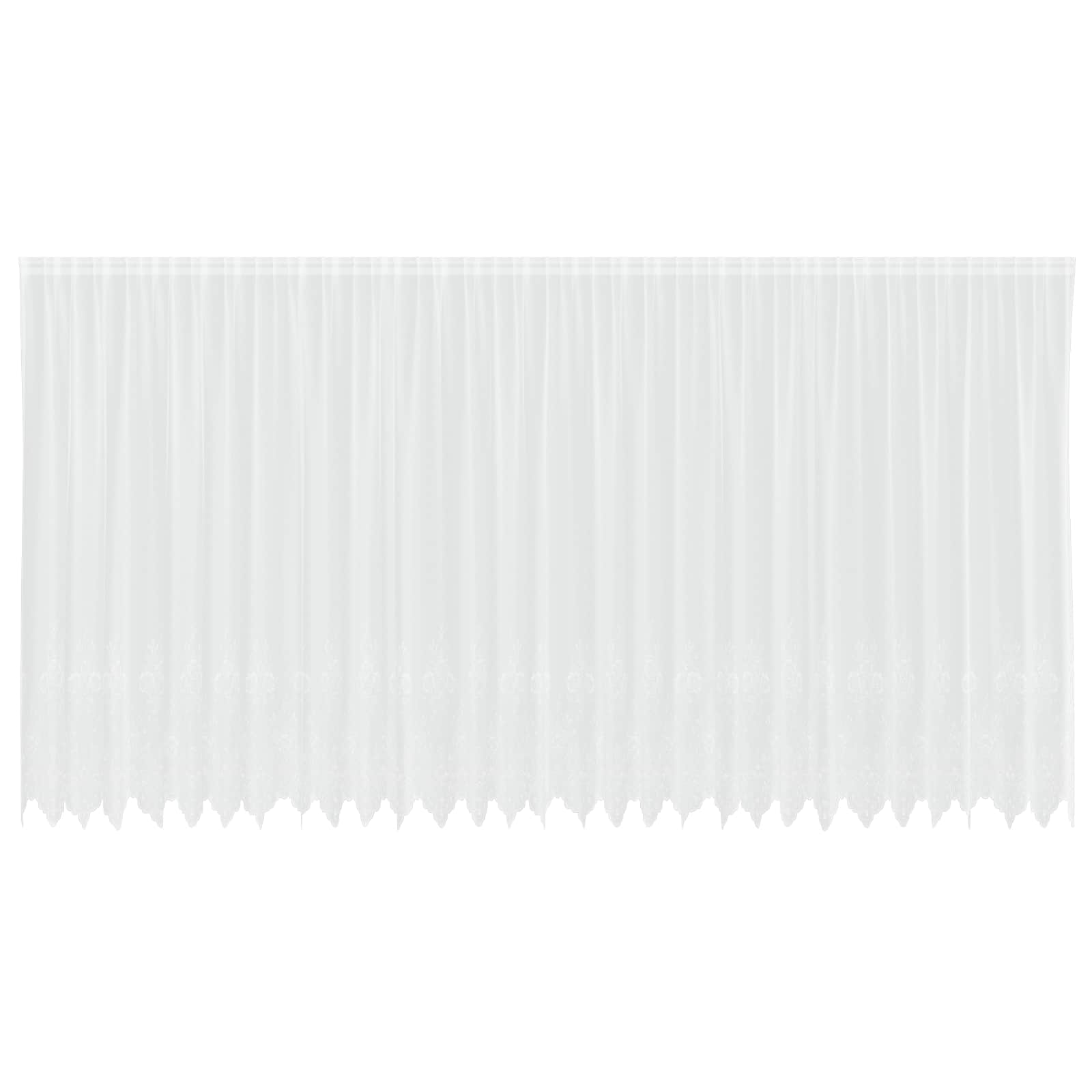 Vidaxx rideau en dentelle avec rideaux fleurs blanc 200 x 750 cm polyester