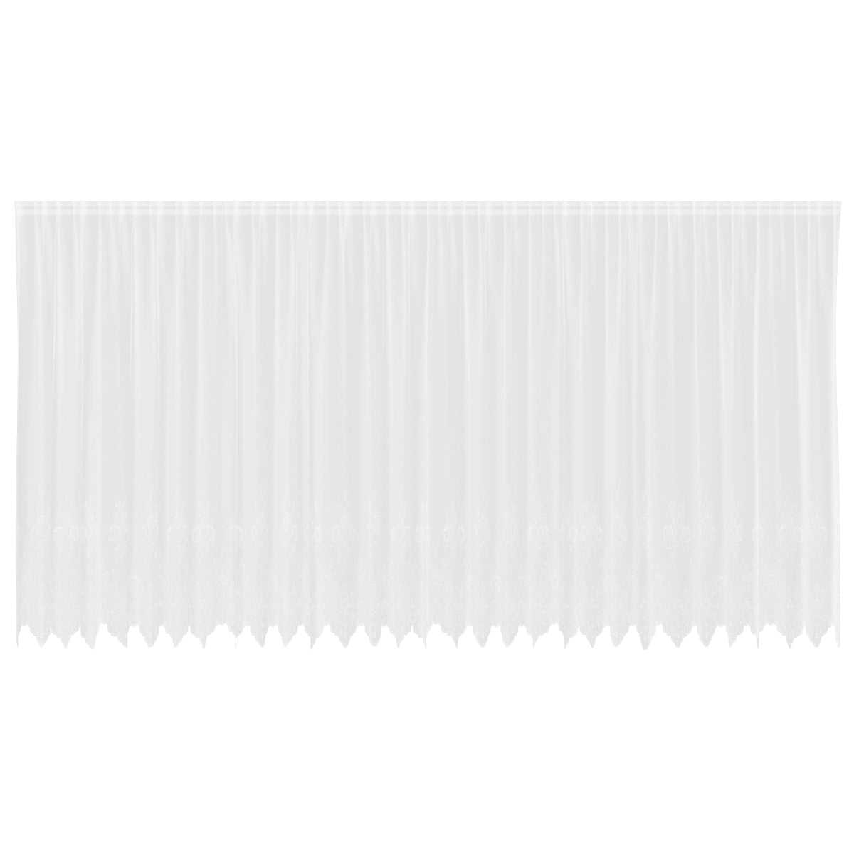 Vidaxx rideau en dentelle avec rideaux fleurs blanc 240x750cm polyester