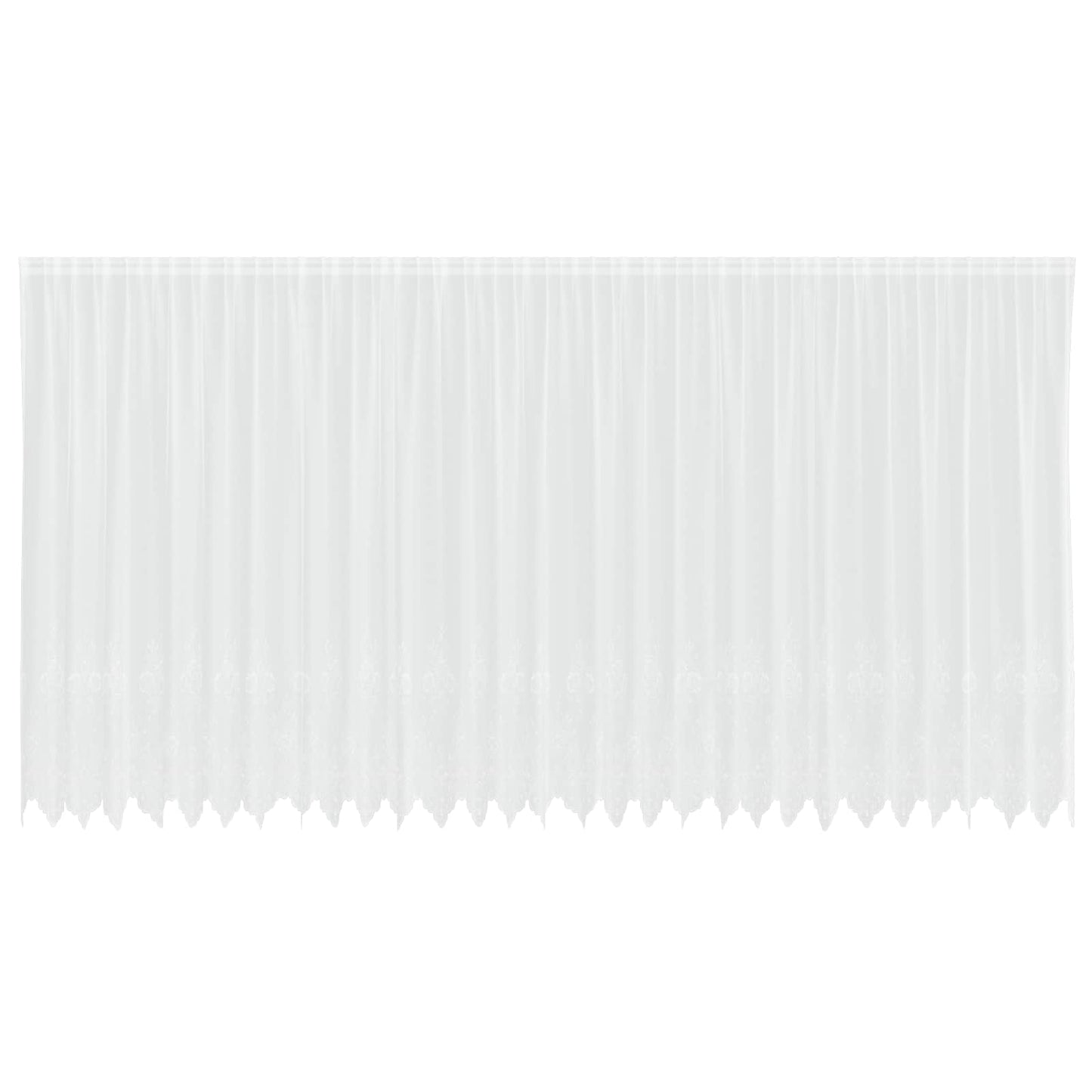 Vidaxx rideau en dentelle avec rideaux fleurs blanc 245 x 750 cm polyester