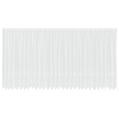 Vidaxx rideau en dentelle avec rideaux fleurs blanc 245 x 750 cm polyester