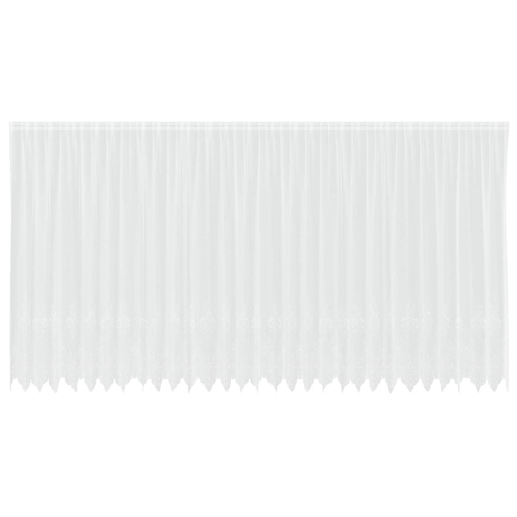 Vidaxx rideau en dentelle avec rideaux fleurs blanc 245 x 750 cm polyester