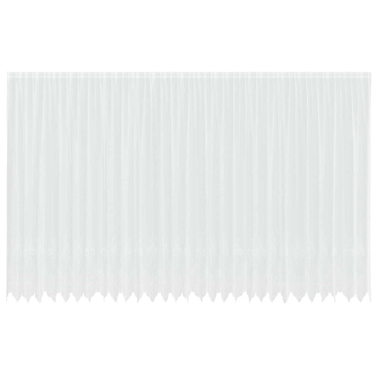 Vidaxx rideau en dentelle avec rideaux fleurs blanc 260x750cm polyester