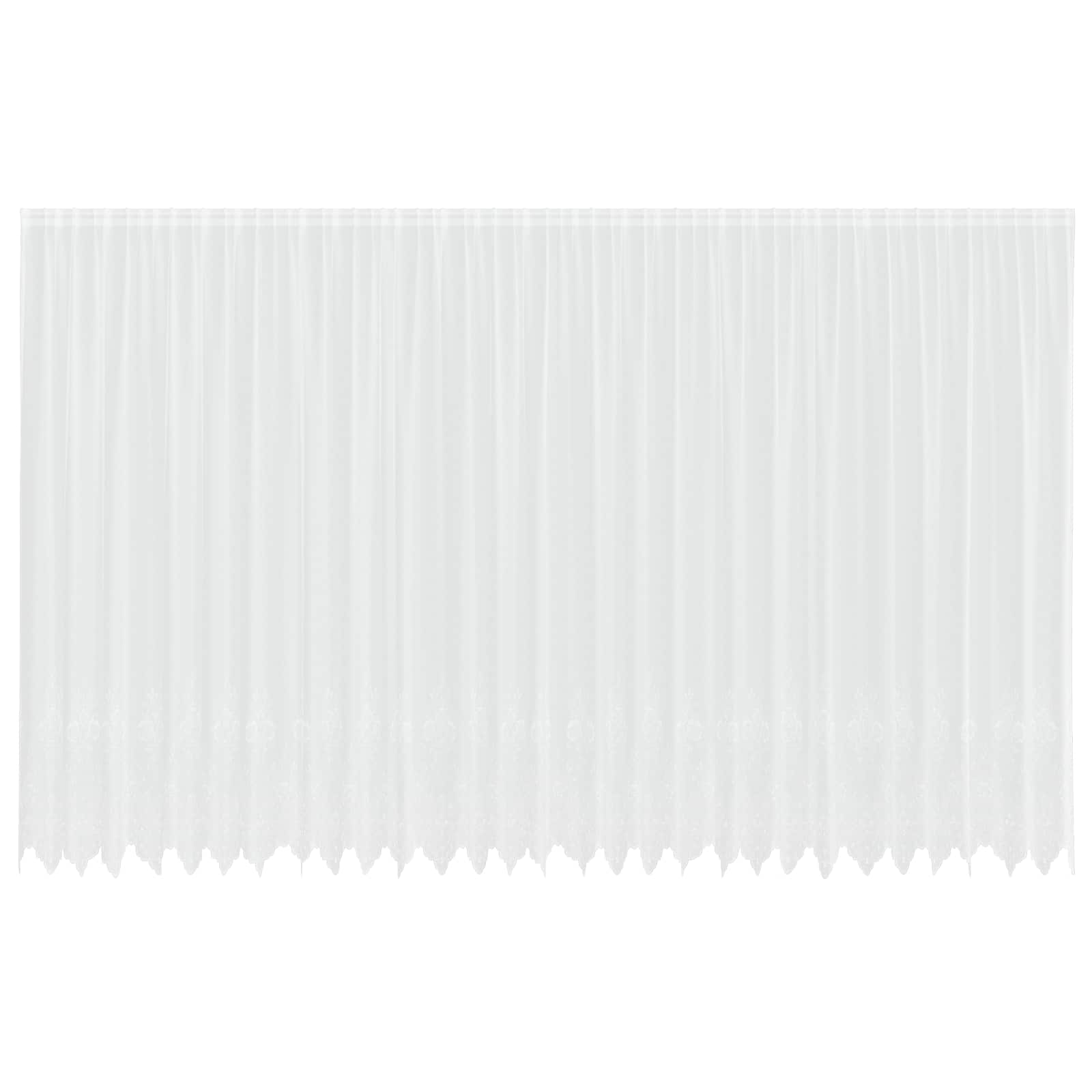 Vidaxx rideau en dentelle avec rideaux fleurs blanc 280 x 750 cm polyester