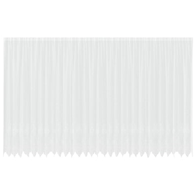 Vidaxx rideau en dentelle avec rideaux fleurs blanc 280 x 750 cm polyester