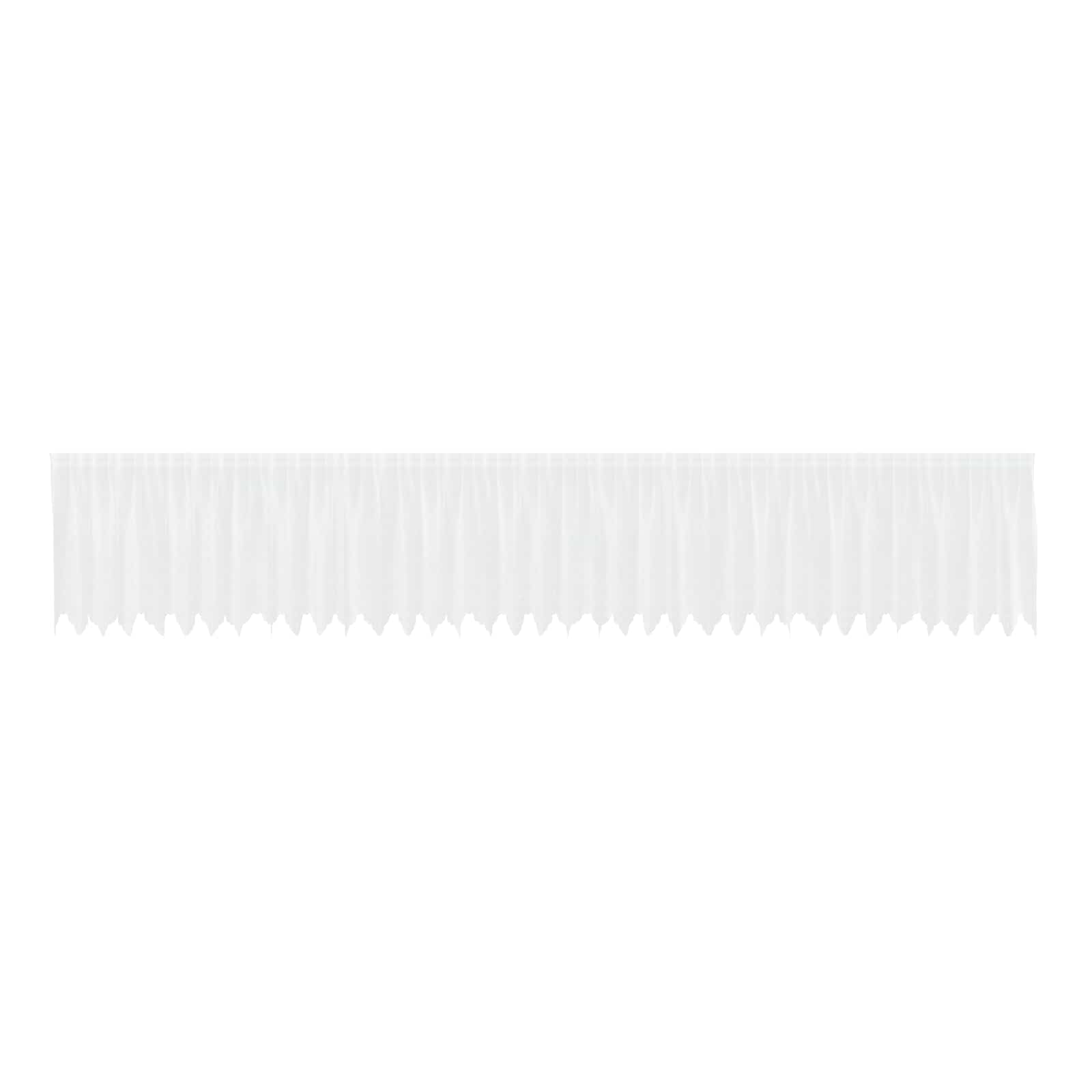 Vidaxx rideau en dentelle avec rideaux fleurs blanc 80 x 900 cm polyester