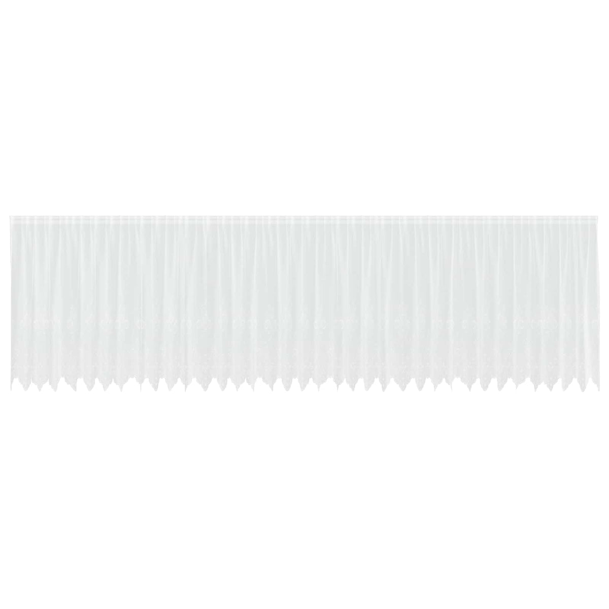 Vidaxx rideau en dentelle avec rideaux fleurs blanc 140x900cm polyester