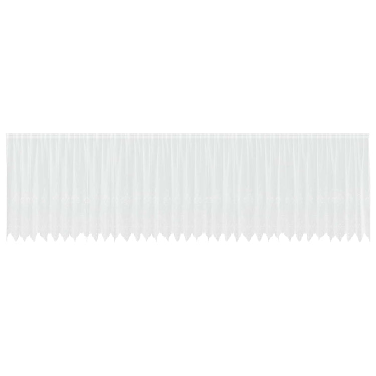 Vidaxx rideau en dentelle avec rideaux fleurs blanc 180 x 900 cm polyester