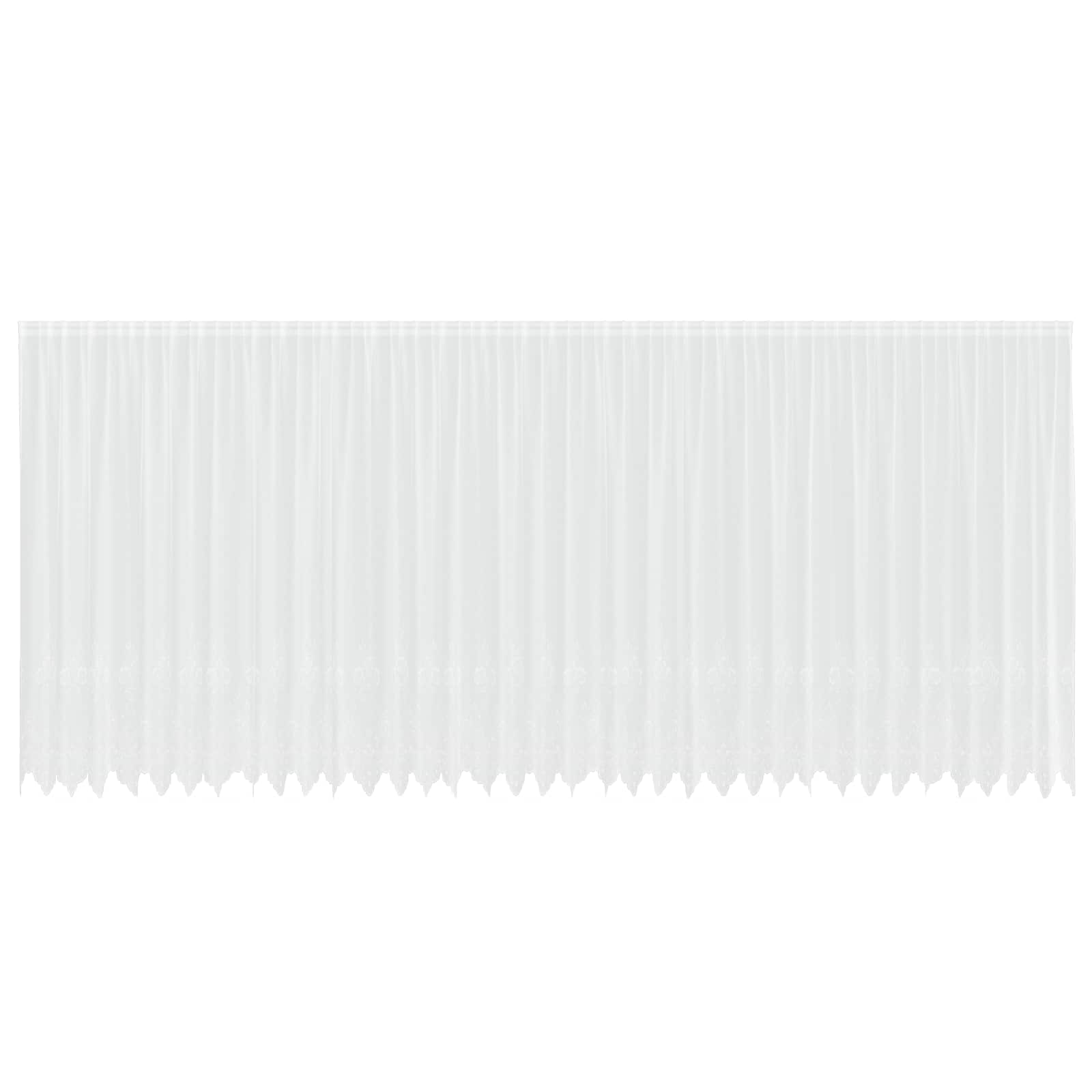 Vidaxx rideau en dentelle avec rideaux fleurs blanc 220 x 900 cm polyester