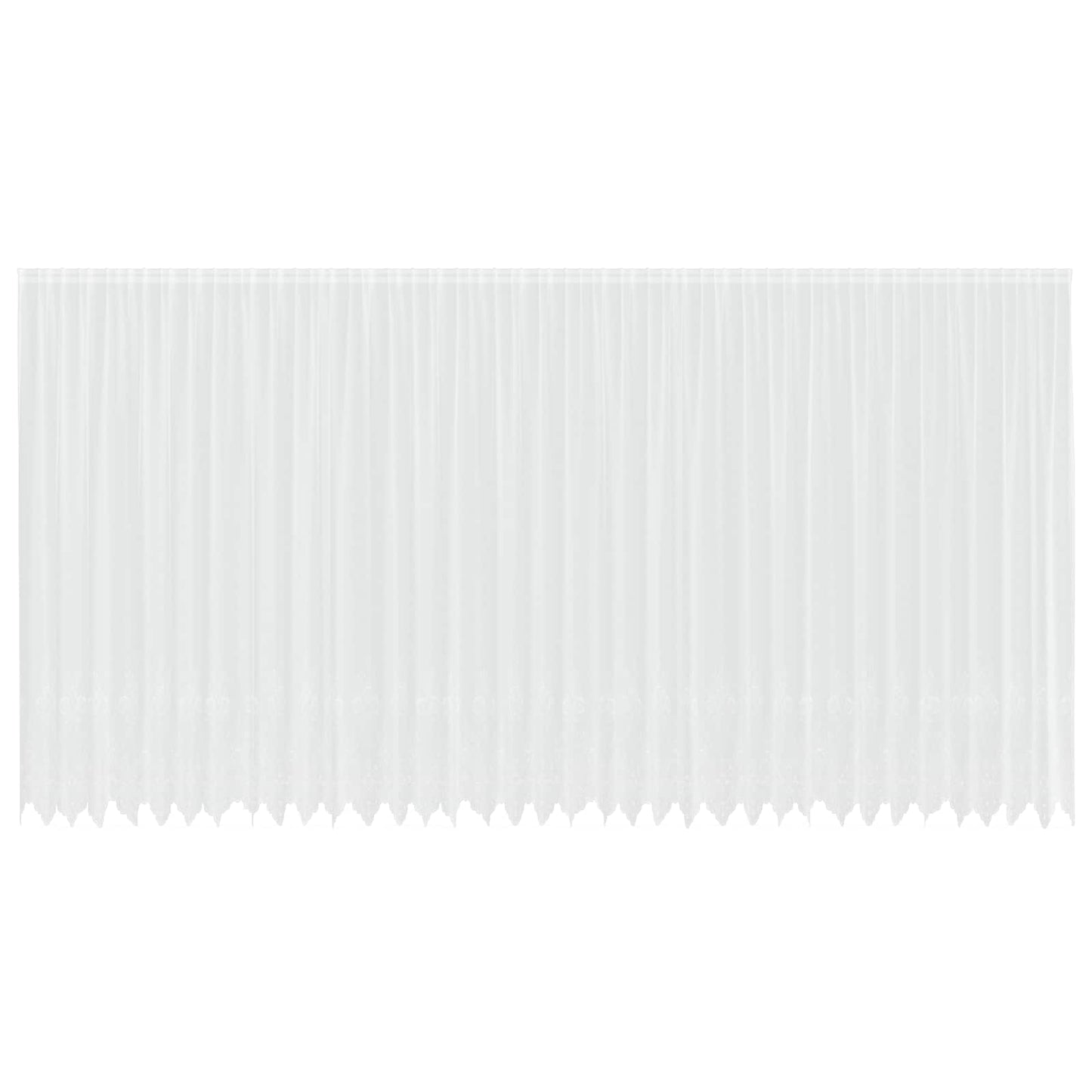 Vidaxx rideau en dentelle avec rideaux fleurs blanc 280 x 900 cm polyester