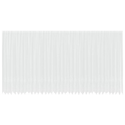 Vidaxx rideau en dentelle avec rideaux fleurs blanc 280 x 900 cm polyester