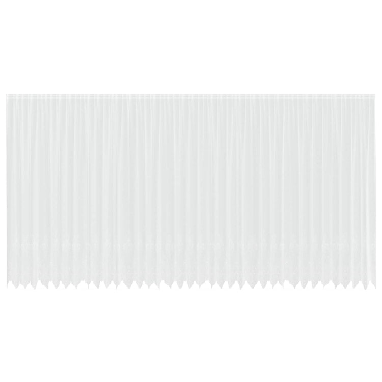 Vidaxx rideau en dentelle avec rideaux fleurs blanc 280 x 900 cm polyester