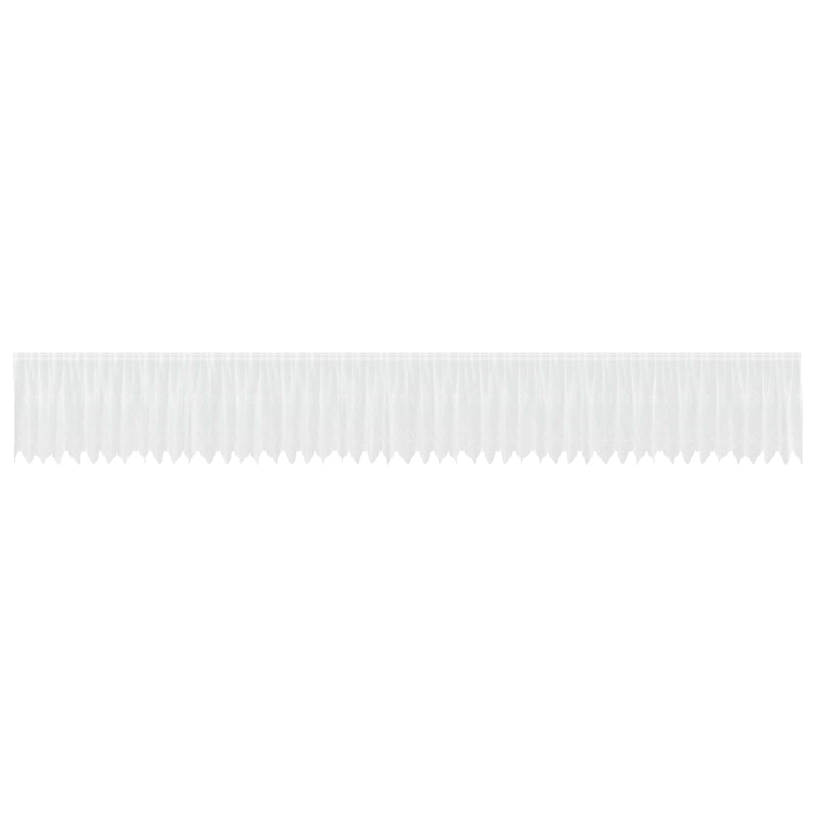 Vidaxx rideau en dentelle avec rideaux fleurs blanc 80 x 1200 cm polyester