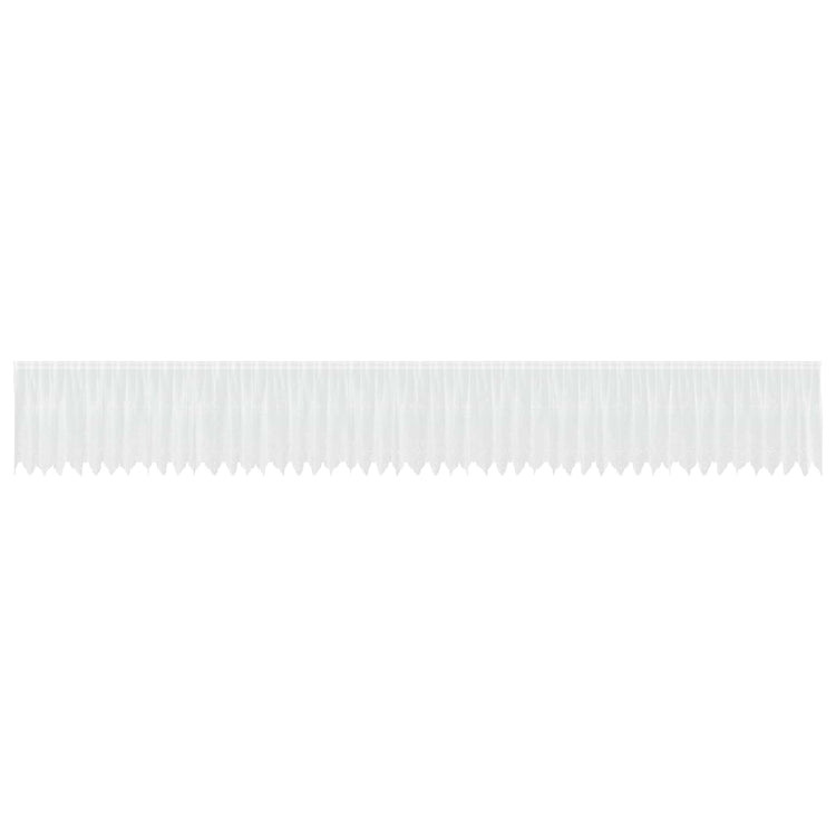 Vidaxx rideau en dentelle avec rideaux fleurs blanc 80 x 1200 cm polyester