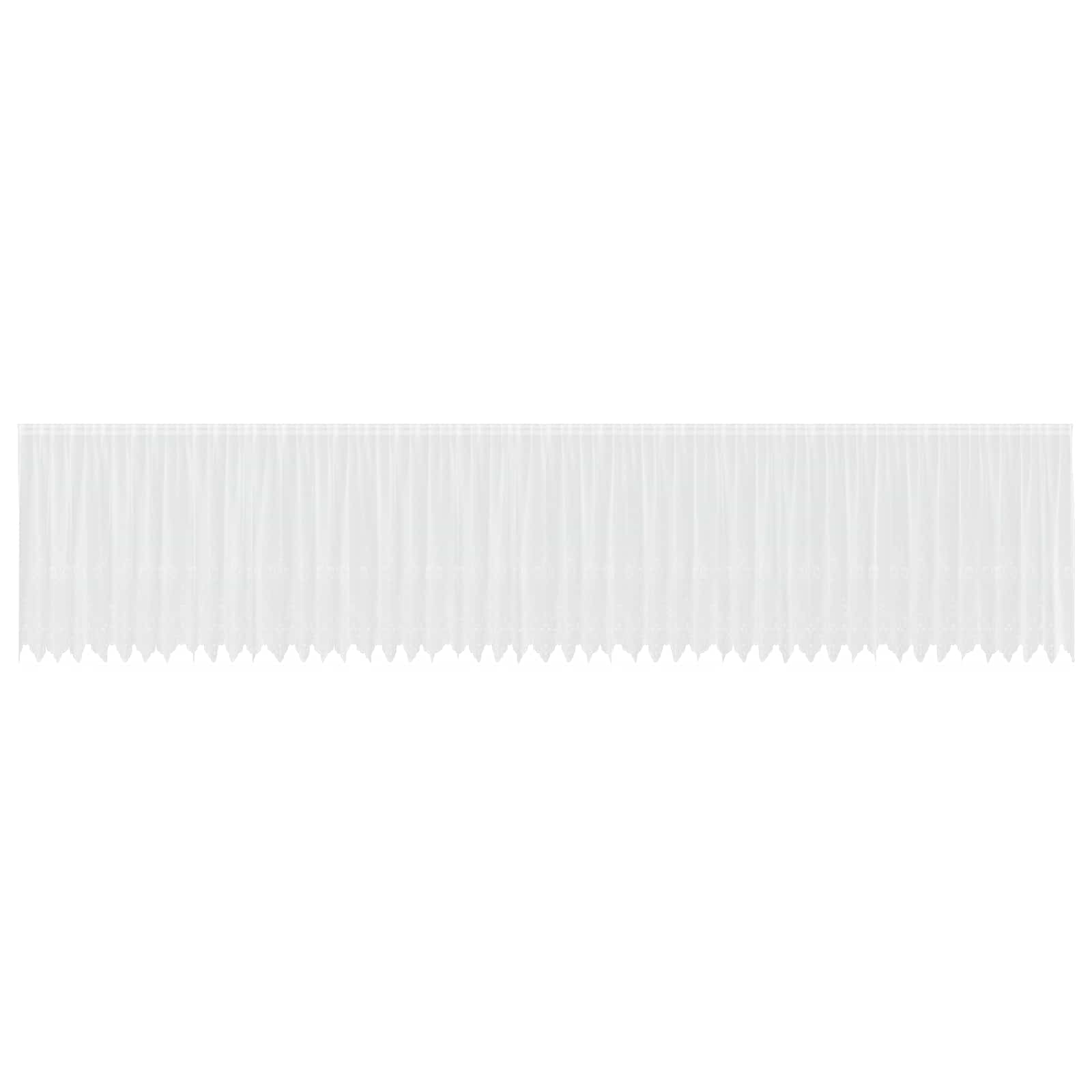 Vidaxx rideau en dentelle avec rideaux fleurs blanc 160 x 1200 cm polyester