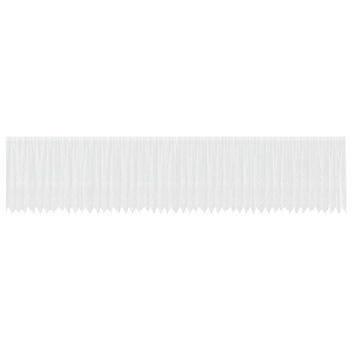 Vidaxx rideau en dentelle avec rideaux fleurs blanc 180 x 1200 cm polyester