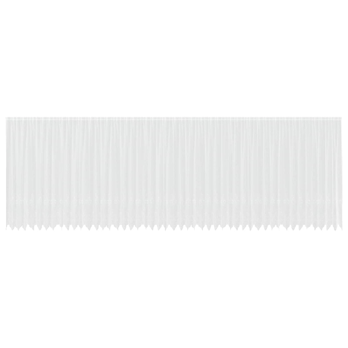 Vidaxx rideau en dentelle avec rideaux fleurs blanc 200 x 1200 cm polyester