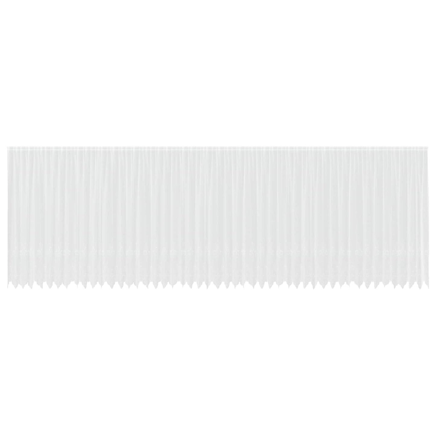 Vidaxx rideau en dentelle avec rideaux fleurs blanc 245 x 1200 cm polyester