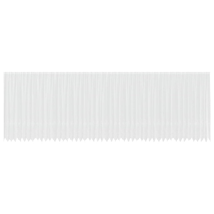 Vidaxx rideau en dentelle avec rideaux fleurs blanc 245 x 1200 cm polyester