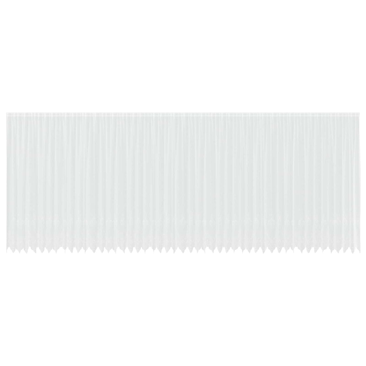 Vidaxx rideau en dentelle avec rideaux fleurs blanc 260 x 1200 cm polyester