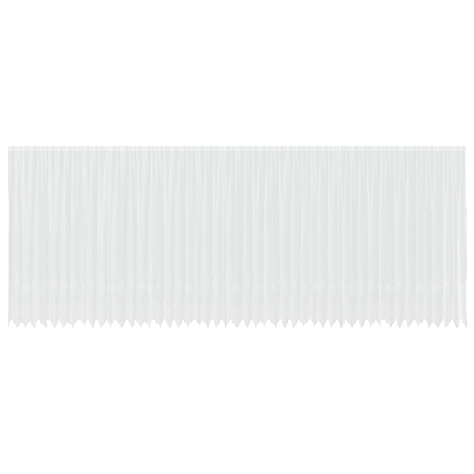 Vidaxx rideau en dentelle avec rideaux fleurs blanc 280x1200cm polyester