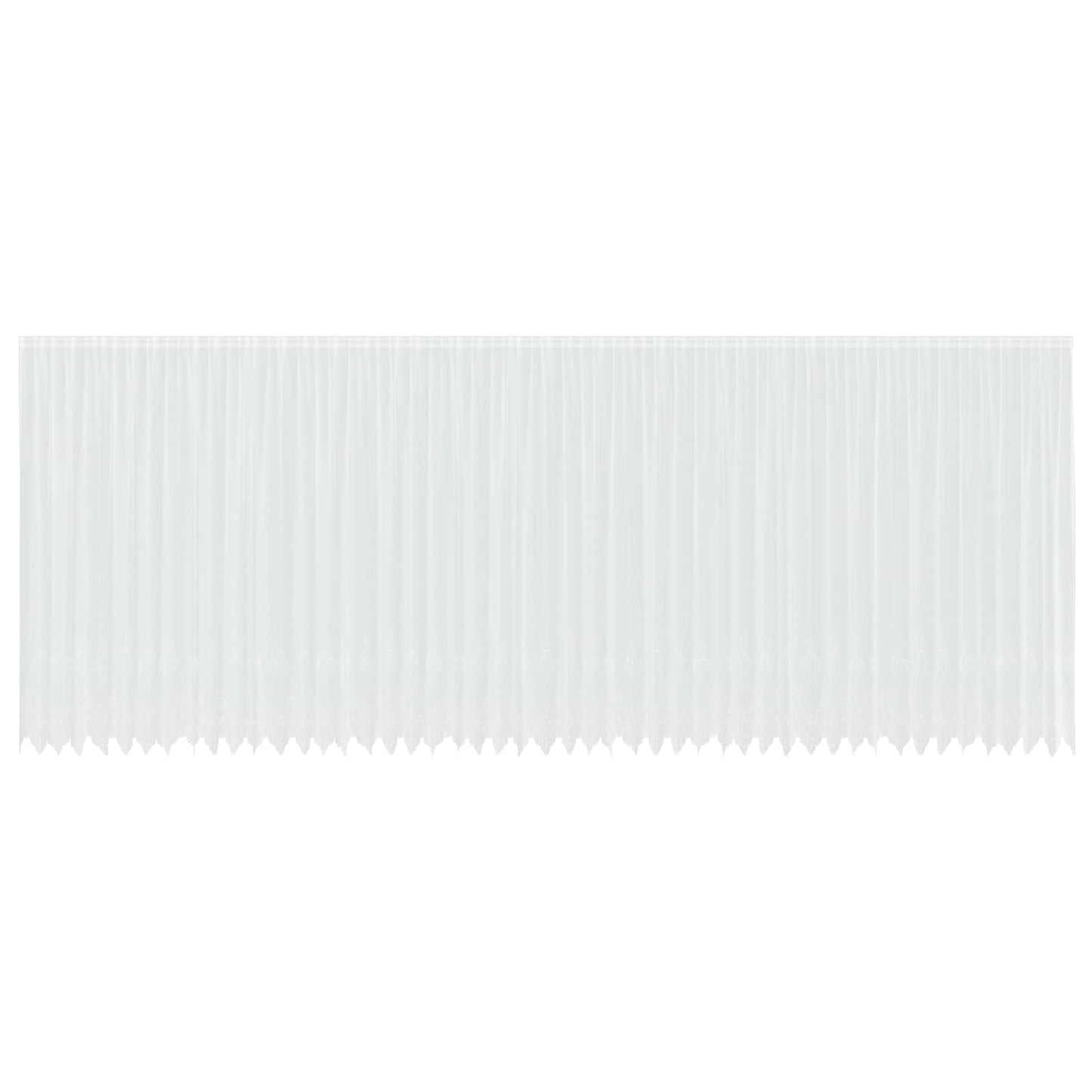 Vidaxx rideau en dentelle avec rideaux fleurs blanc 300 x 1200 cm polyester