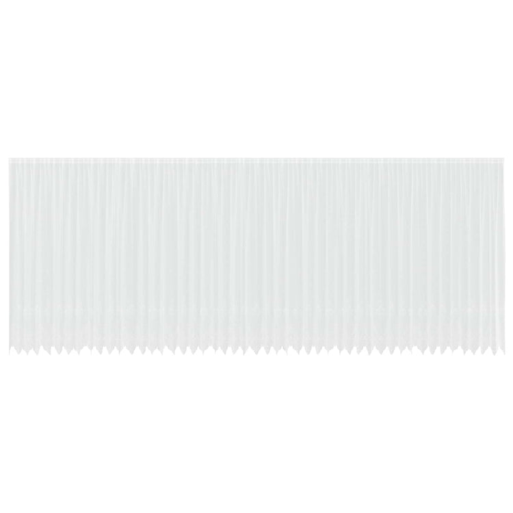 Vidaxx rideau en dentelle avec rideaux fleurs blanc 300 x 1200 cm polyester