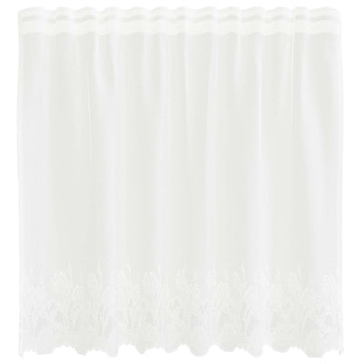 Vidaxx rideau en dentelle avec rideaux fleurs blanc 80 x 150 cm polyester