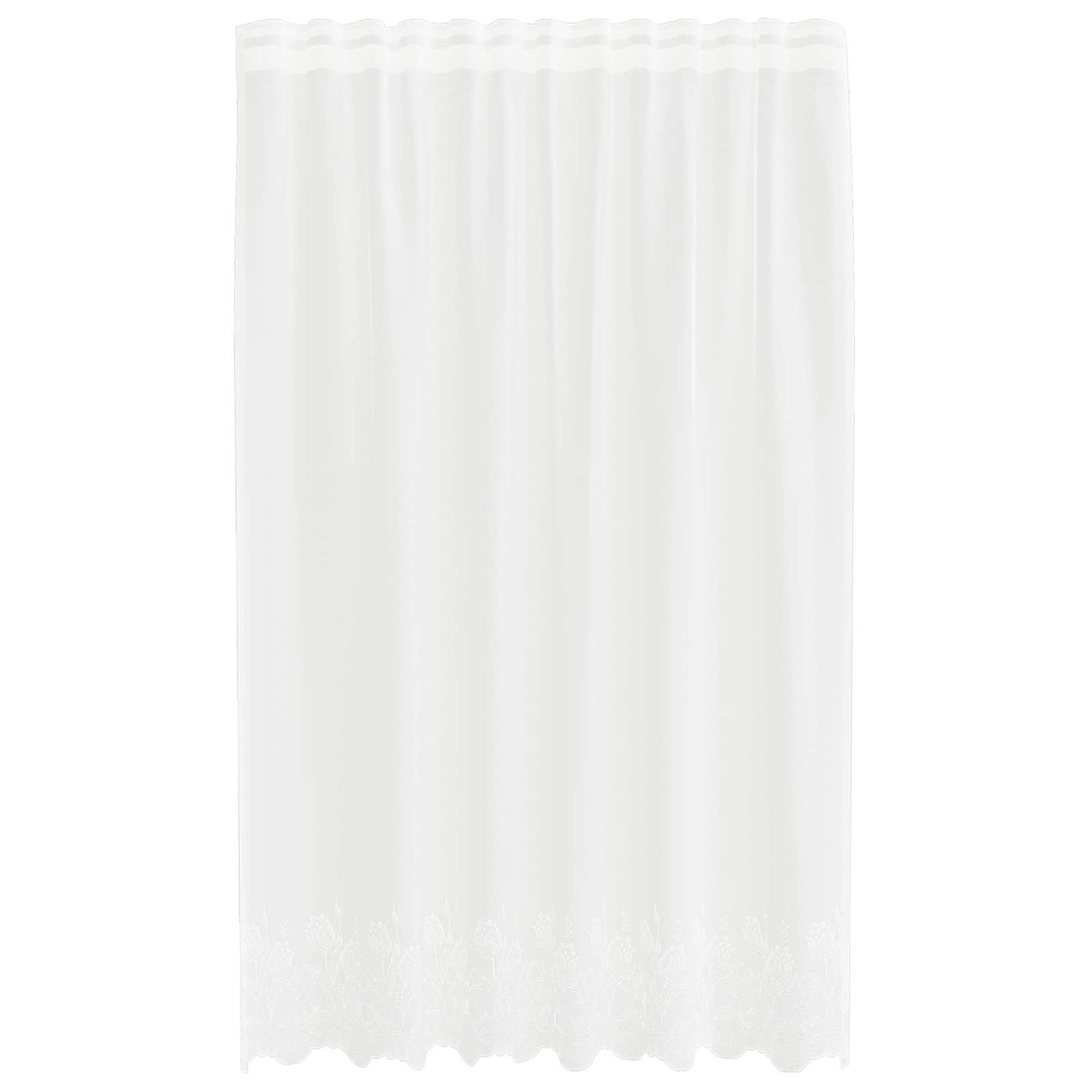Vidaxx rideau en dentelle avec rideaux fleurs blanc 140 x 150 cm polyester