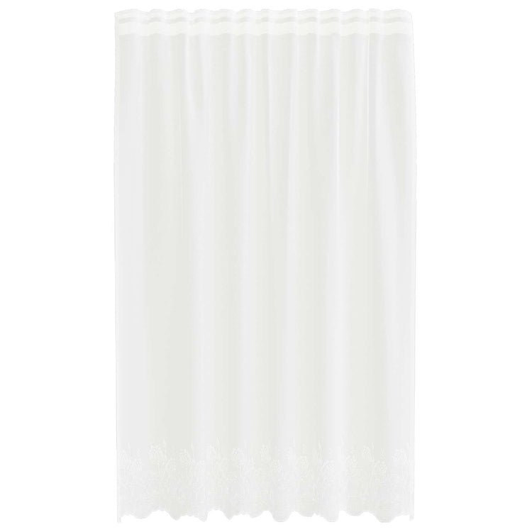 Vidaxx rideau en dentelle avec rideaux fleurs blanc 140 x 150 cm polyester