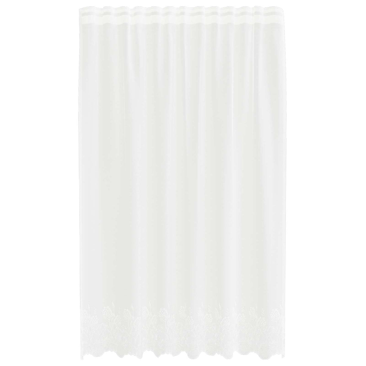 Vidaxx rideau en dentelle avec rideaux fleurs blanc 240 x 150 cm polyester