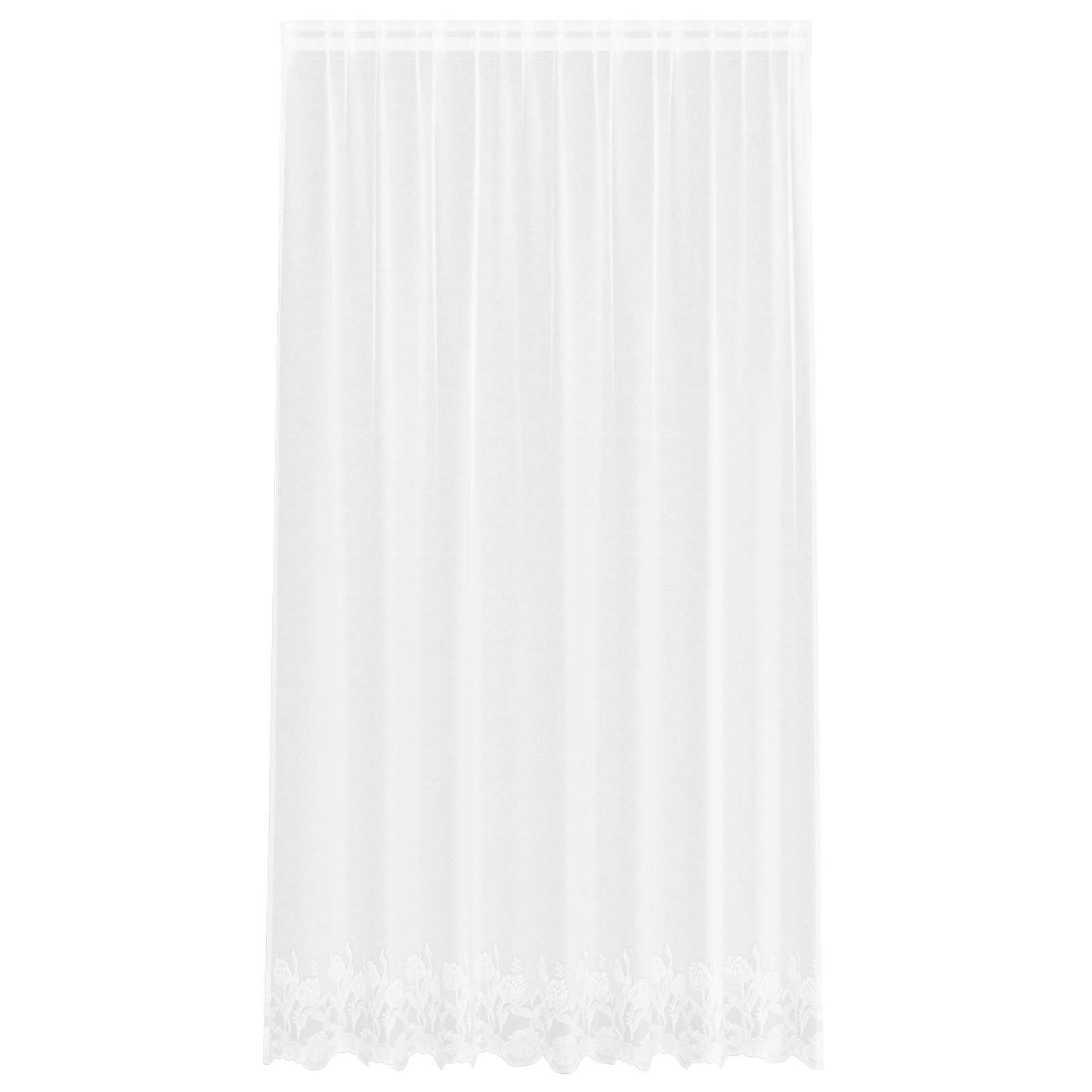 Vidaxx rideau en dentelle avec rideaux fleurs blanc 200 x 200 cm polyester