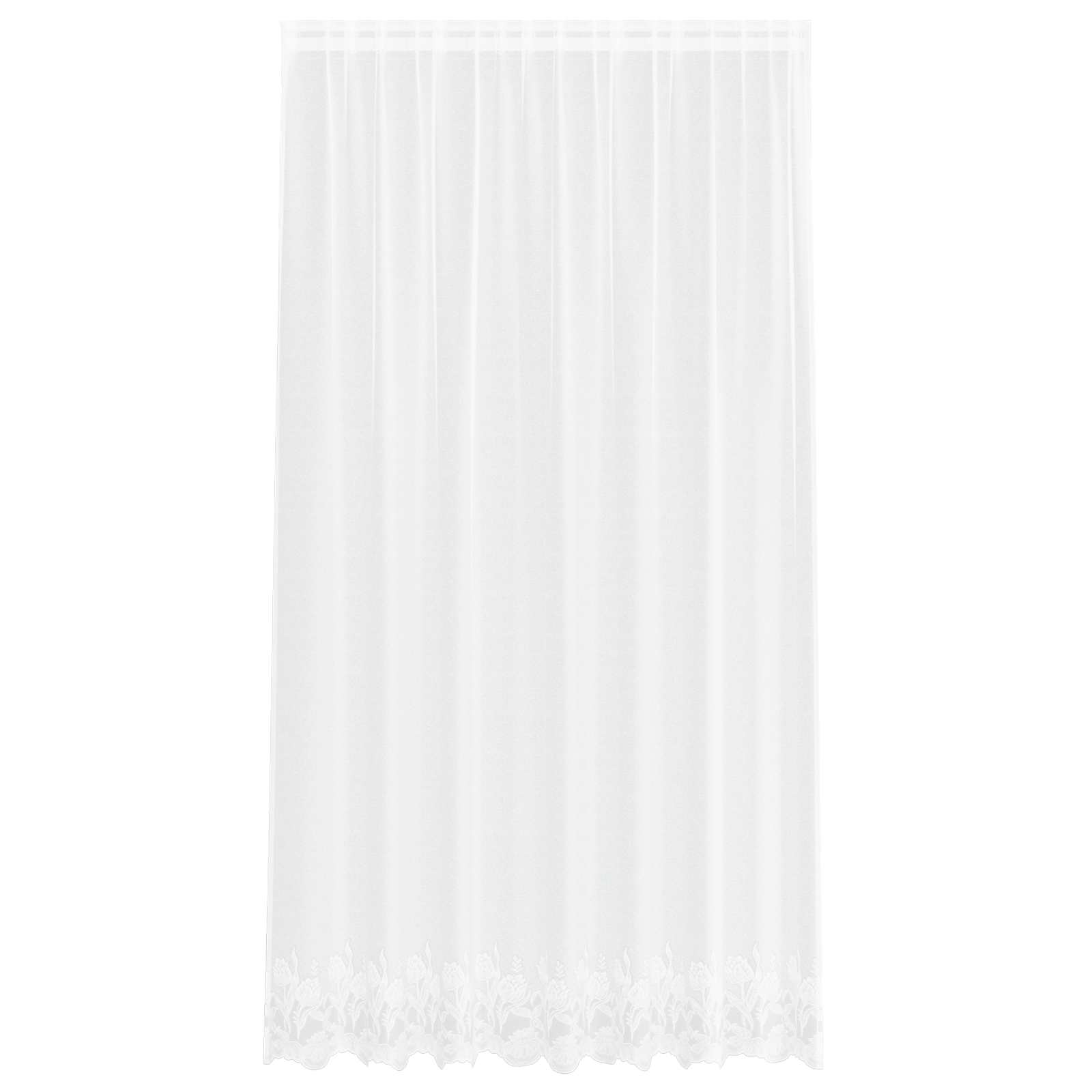 Vidaxx rideau en dentelle avec rideaux fleurs blanc 240 x 200 cm polyester
